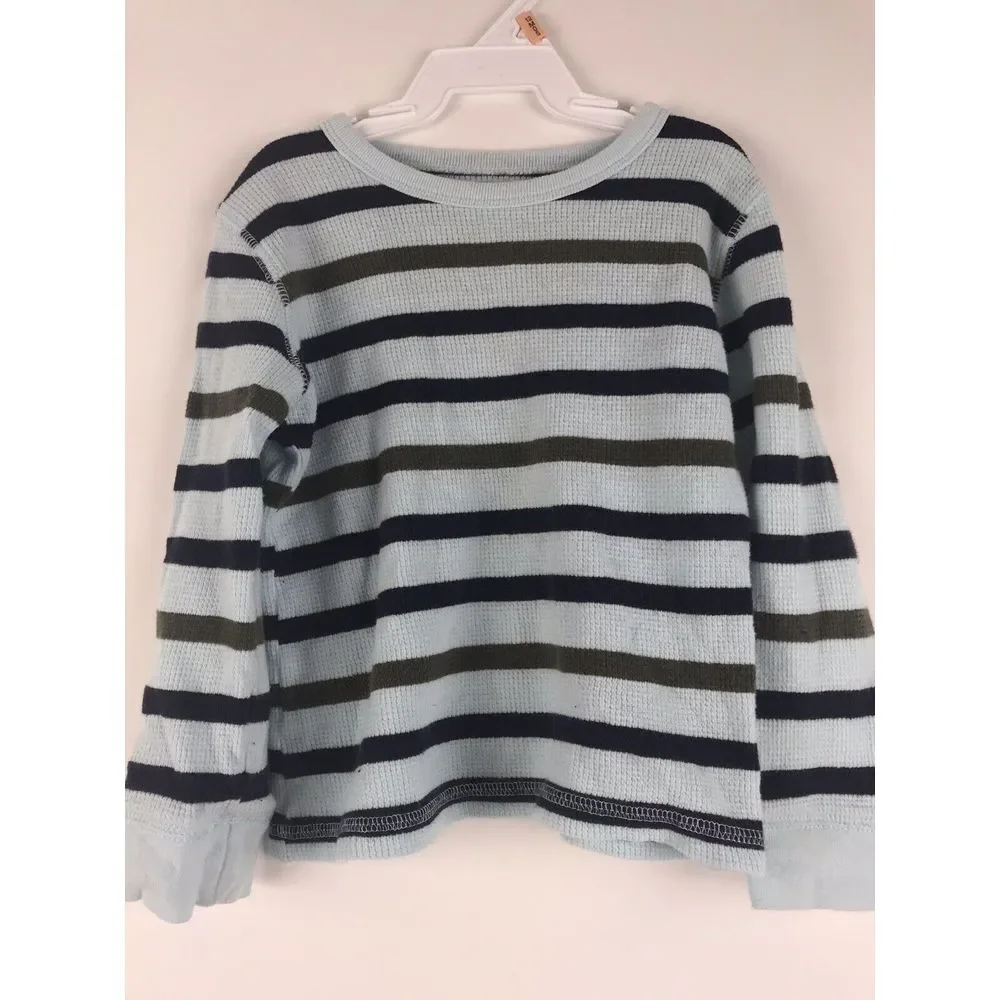 Osh Kosh Boys Striped‎ Top Base Layer Blue Size 3T Pre-Owned